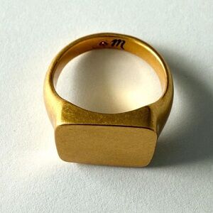Madewell Gold Signet Ring